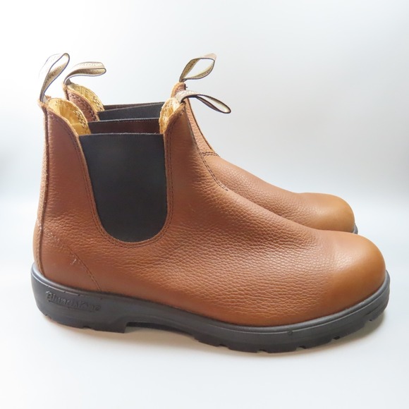 Blundstone 2247 Pebbled Leather Chelsea Slip On  Boot Brown US 11.5 AU 10.5 main image 11